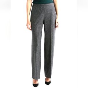 Hugo Boss Womens Pants Size 12 Tilepa Wool Silk Blend Creases Hidden Side Zip